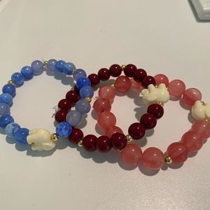 Elephant beaded bracelets